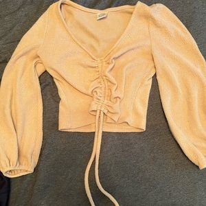 Fuzzy long sleeve shirt